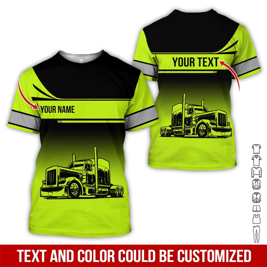 Personalized Name Trucker Shirt, 3d Printed Graphic , Unique Gift For Dad, Husband, Or Friend Who Drives Diesel Trucks