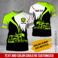 Custom Name Love Semi Truck Clothes, Personalized Trucker T-shirt