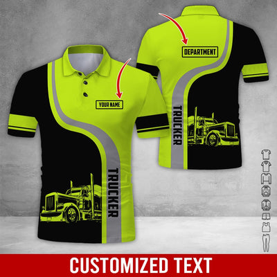 Custom Name Love Trucker Uniform Clothes, Personalized Truck T-shirt