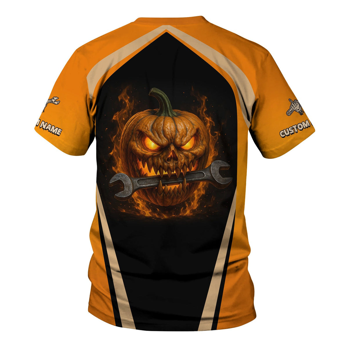 Personalized Mechanic Shirt, Funny Halloween Design These Pumpkins Are Taken By A Crazy Mechanic, Gift For Men