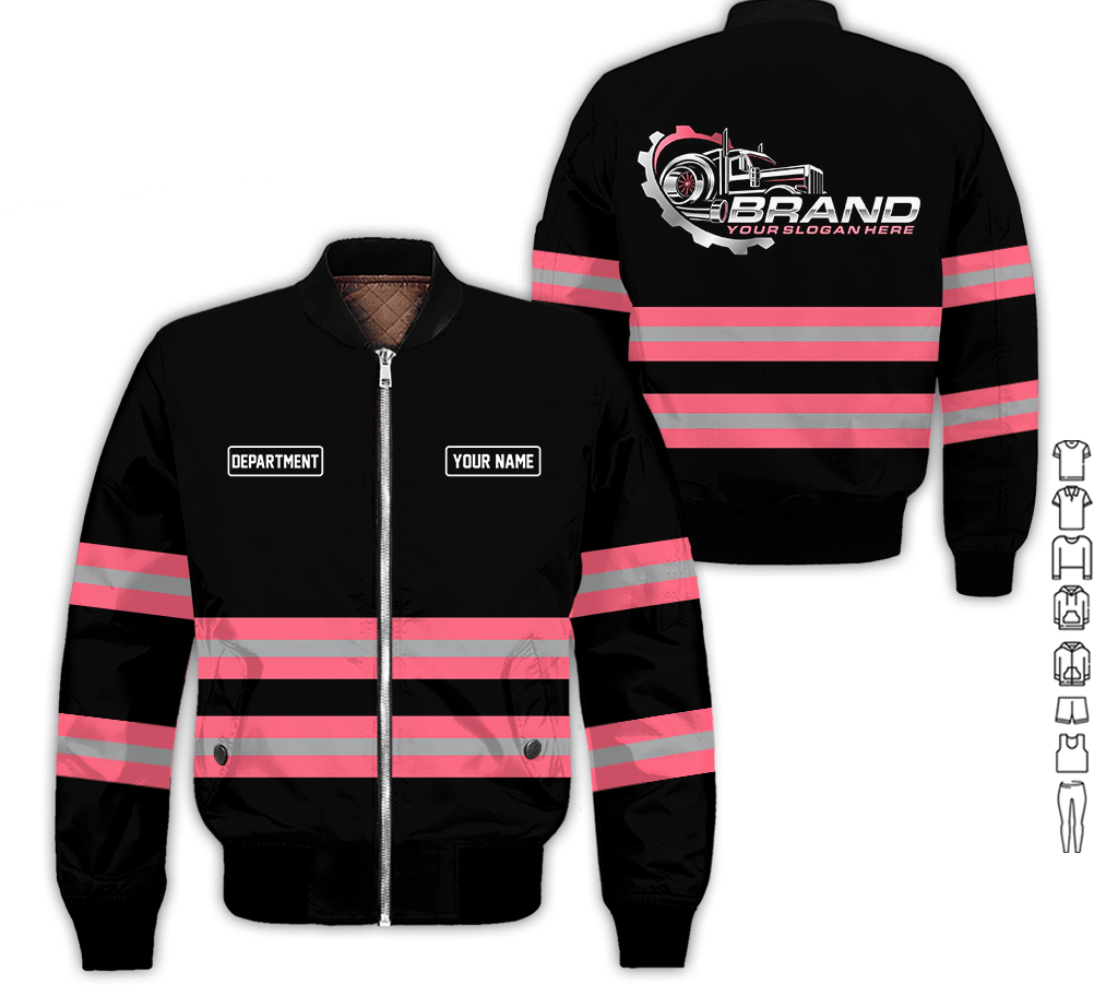 Trucker Shirt With Custom Name, Trucker Shirt In Neon Pink, Trucker Gift For Anniversary, Birthday, Size S to 5XL