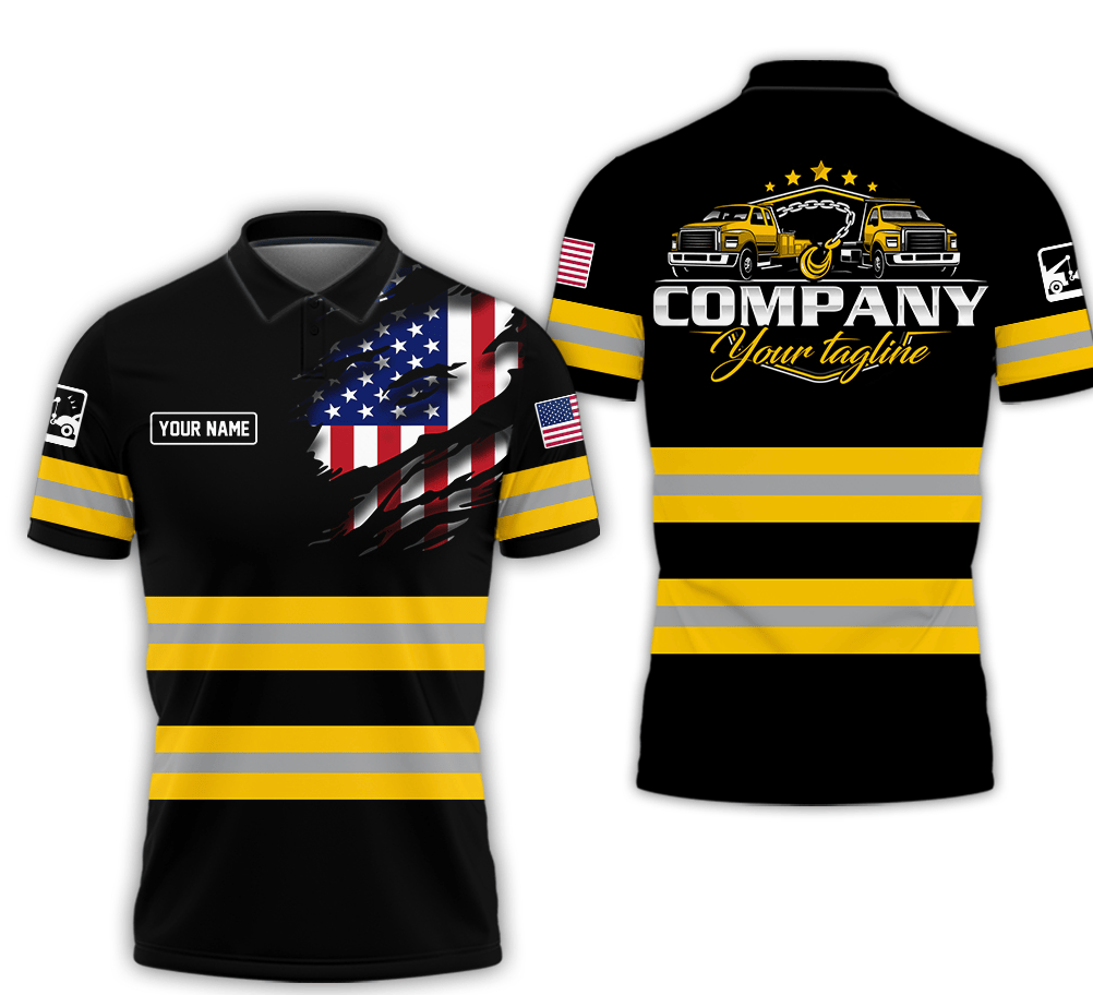 Custom Name Yellow Shirt for Husband, Truck Driver, Long Haul CDL Gift, Diesel Mechanic Shirt, Apparel Trucker