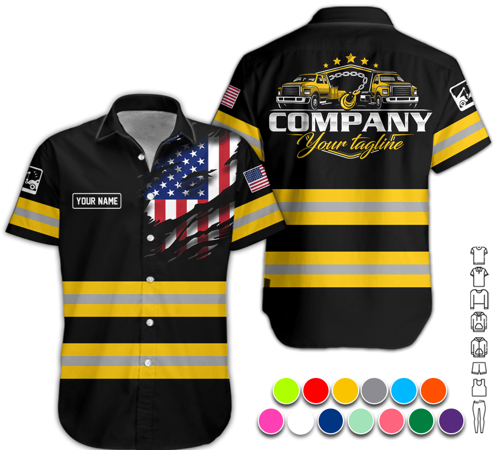 Custom Name Yellow Shirt for Husband, Truck Driver, Long Haul CDL Gift, Diesel Mechanic Shirt, Apparel Trucker
