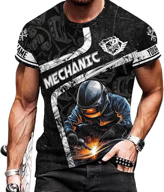 Custom Mechanic Shirts for Men, Mechanic Shirt Gifts for Mechanical Man on Labor Day, Mechanic Labor Rates T-Shirt Hoodie
