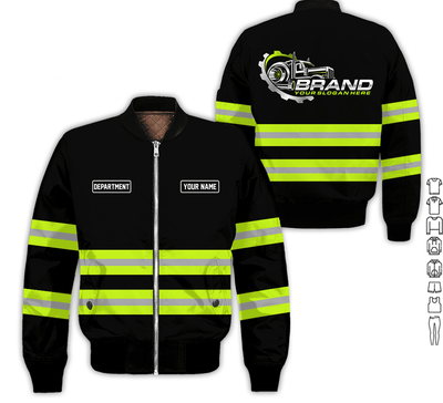 Trucker Shirt With Custom Name, Trucker Shirt In Yellow Green, Trucker Gift For Anniversary, Birthday, Size S to 5XL