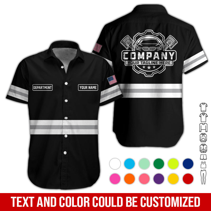 Custom Mechanic Shirt, Gift for Car Lovers, Husband, or Boyfriend, Unisex Fit for Men and Women,Classic White Shirt
