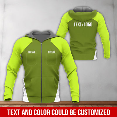 Custom Name Mechanic Shirt in Yellow Green, Printed Pocket Shirt, Unisex Work Shirt for Car Technicians, Great Gift for Him, Available in Sizes S to 5XL