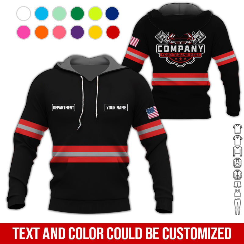 Custom Mechanic Shirt, Gift for Car Lovers, Husband, or Boyfriend, Unisex Fit for Men and Women, Classic Red Shirt