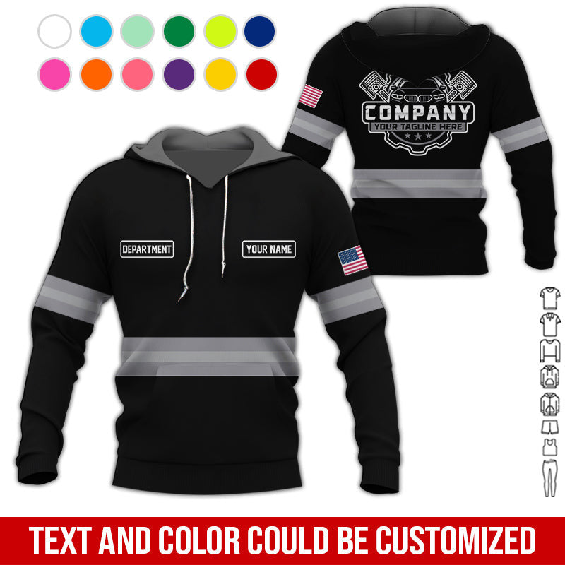 Custom Mechanic Shirt, Gift for Car Lovers, Husband, or Boyfriend, Unisex Fit for Men and Women, Classic Grey Shirt