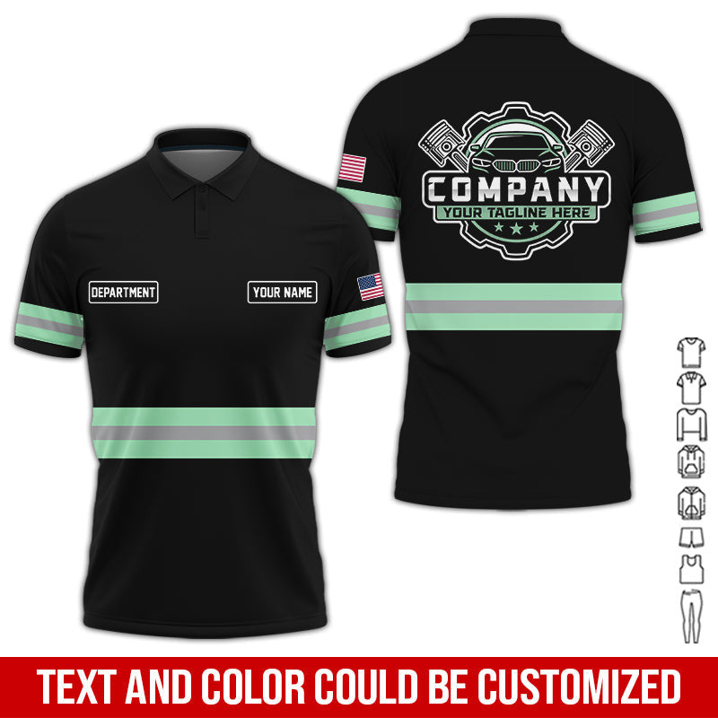 Custom Mechanic Shirt, Gift for Car Lovers, Husband, or Boyfriend, Unisex Fit for Men and Women, Classic Seafoam Shirt