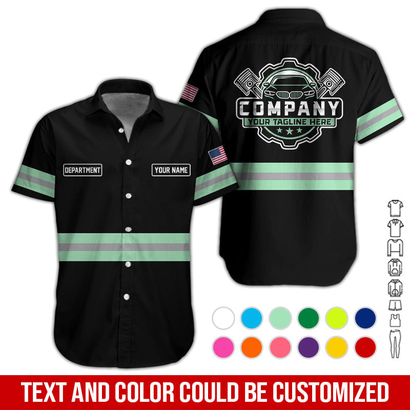 Custom Mechanic Shirt, Gift for Car Lovers, Husband, or Boyfriend, Unisex Fit for Men and Women, Classic Seafoam Shirt