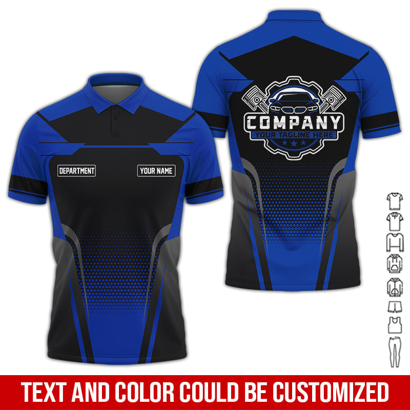 Personalized Name Mechanic Shirt, Mechanic Shirt in Navy, Gift Idea for Auto Technicians, Best Custom Mechanic Shirt