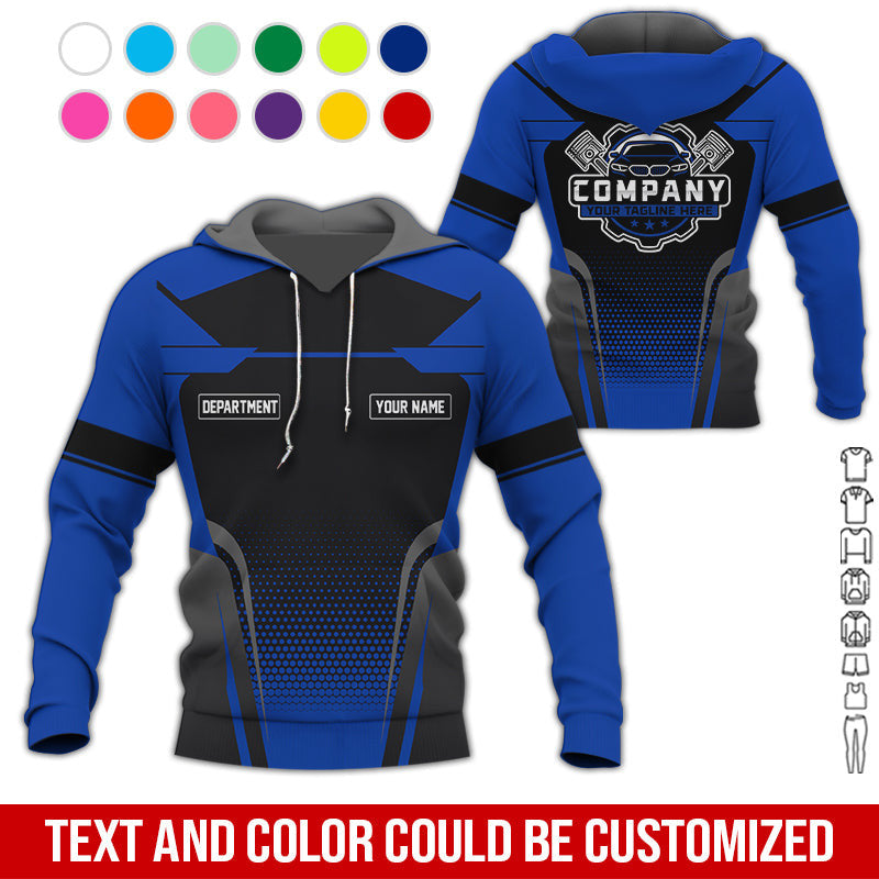 Personalized Name Mechanic Shirt, Mechanic Shirt in Navy, Gift Idea for Auto Technicians, Best Custom Mechanic Shirt