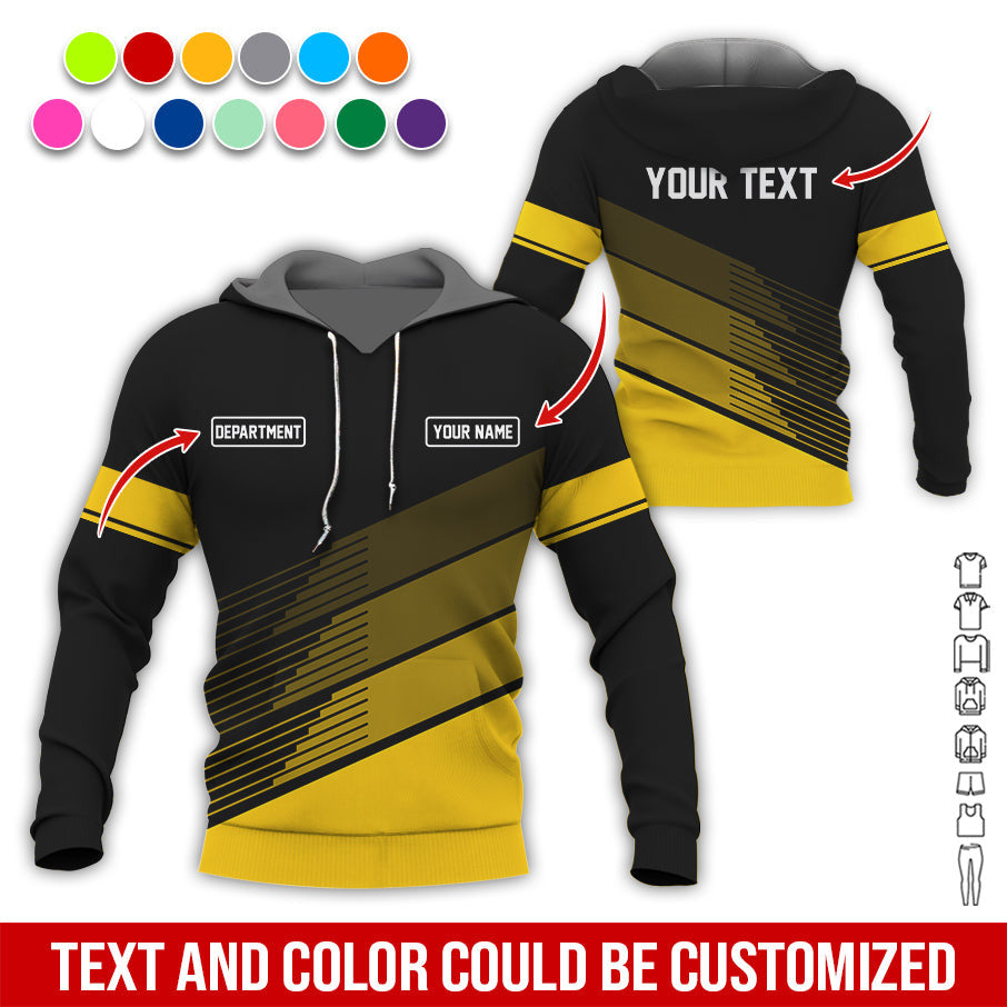 Custom Mechanic Shirt with Name, Unique Custom Shirt for Mechanics, Gift for Men Who Fix Everything, Available in Yellow Size S to 5XL