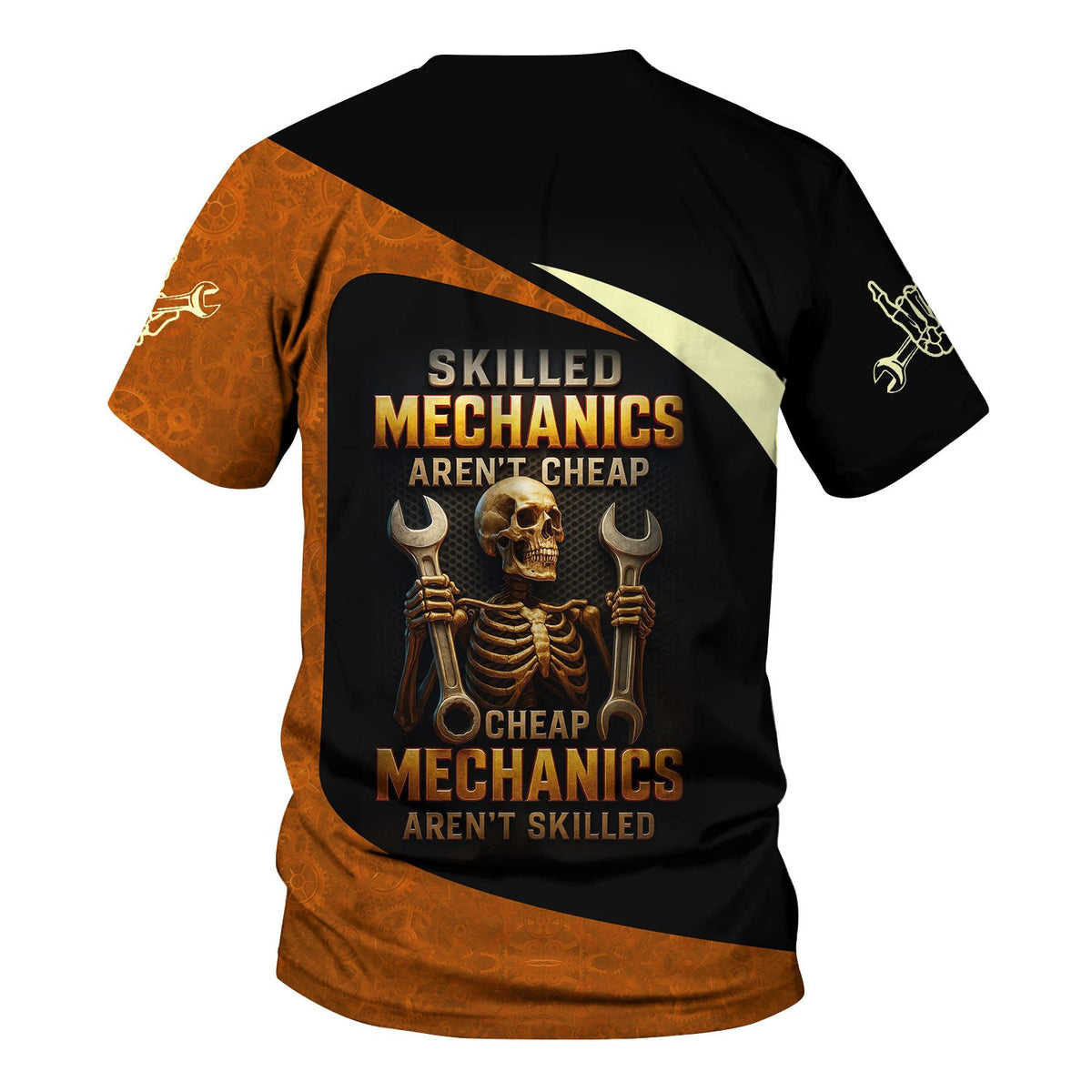 Personalized T-Shirt Skill Mechanics Hand Clean Money Shirt For Mechanics