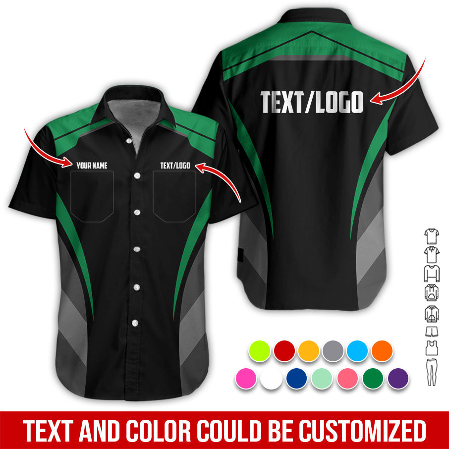 Custom Mechanic Shirt for Men, Printed Pocket Shirt, Green Mechanic T-Shirt, Unisex Fit for Men and Women, Gift Idea for Car Lovers & Technicians