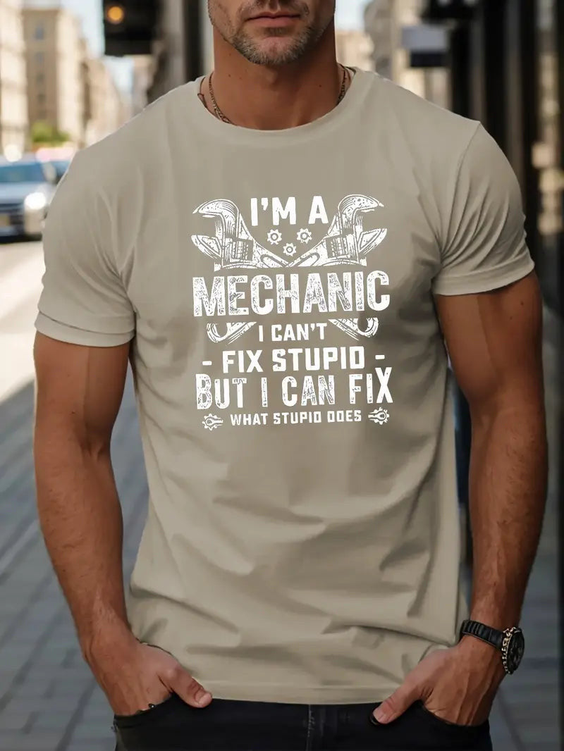 I'm A Mechanic Vintage T-shirt, Huge Wrench Print T-shirt, Top Mechanic Shirt, Fathers Day Mechanic Shirt