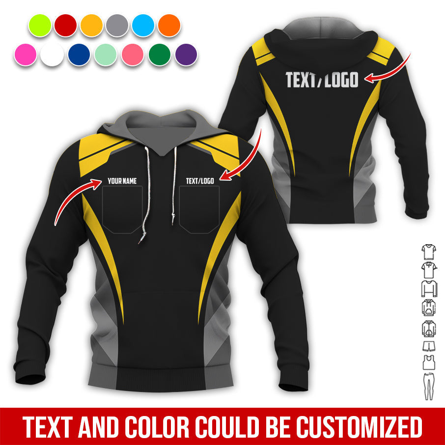 Custom Mechanic Shirt for Men, Printed Pocket Shirt, Yellow Mechanic T-Shirt, Unisex Fit for Men and Women, Gift Idea for Car Lovers & Technicians