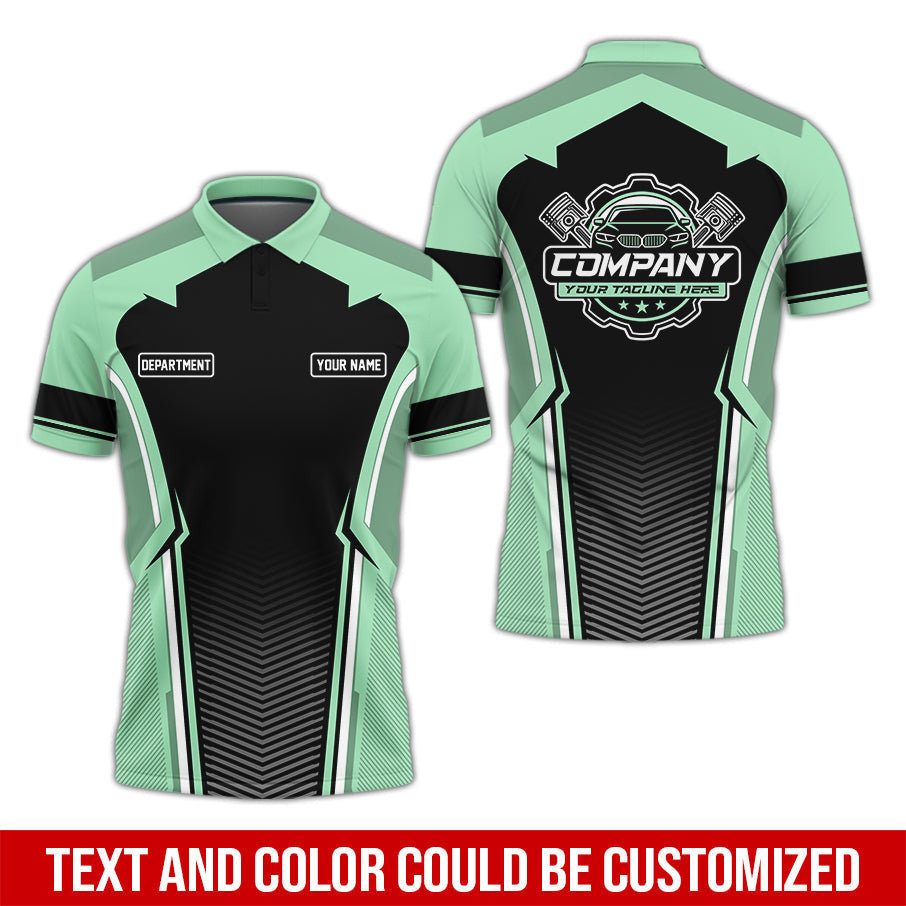 Personalized Mechanic Uniform, Seafoam Shirt for Technicians, Comfortable Workwear for Men, Great Gift for Fathers Day, Birthday, or Husband