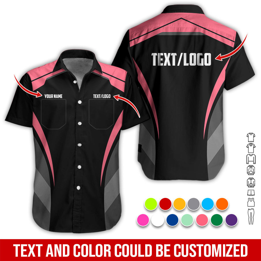 Custom Mechanic Shirt for Men, Printed Pocket Shirt, Neon Pink Mechanic T-Shirt, Unisex Fit for Men and Women, Gift Idea for Car Lovers & Technicians