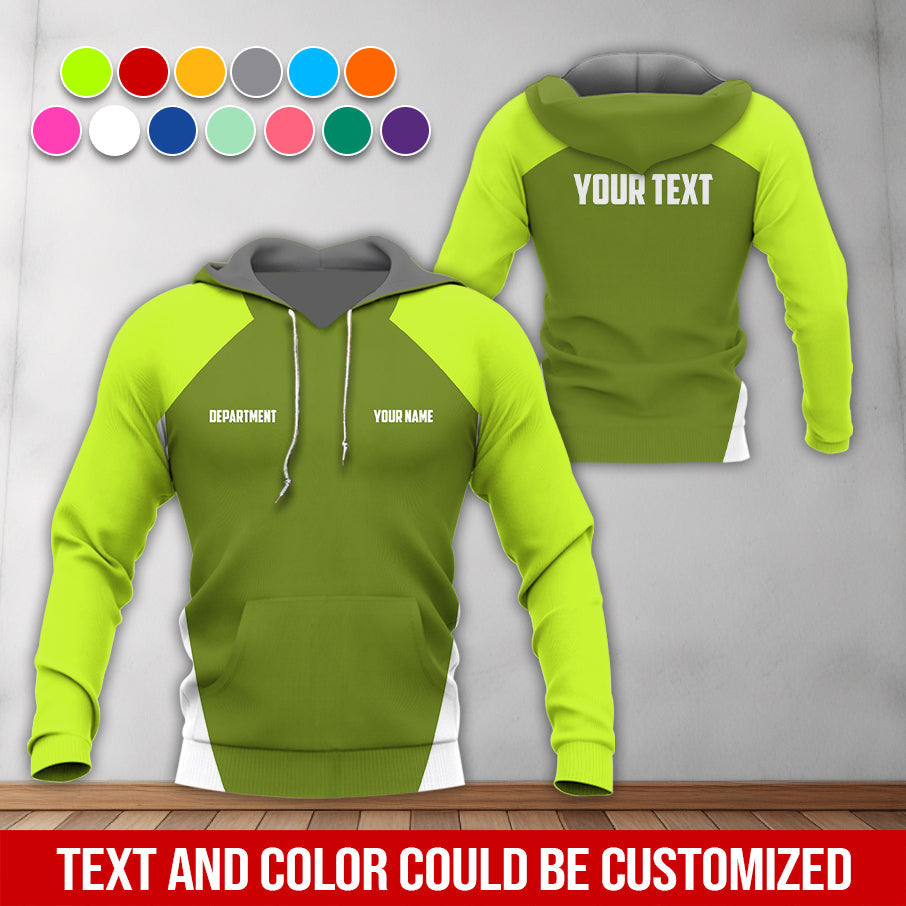 Mechanic Shirt with Custom Name, Green Workwear Tee, Gift for Mechanic Dad, Husband or Boyfriend