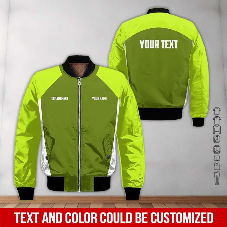 Mechanic Shirt with Custom Name, Green Workwear Tee, Gift for Mechanic Dad, Husband or Boyfriend