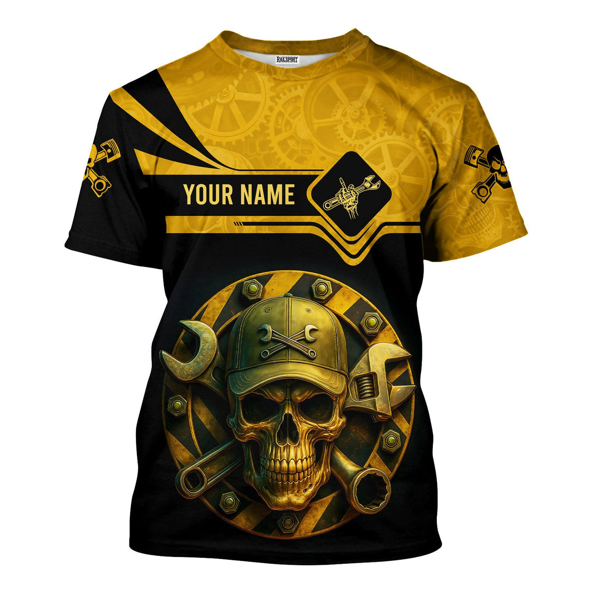 Personalized T-Shirt Warning Grumpy Moody Sarcastic Unpredictable Unmedicated Mechanic Annoy At Your Own Risk Shirt
