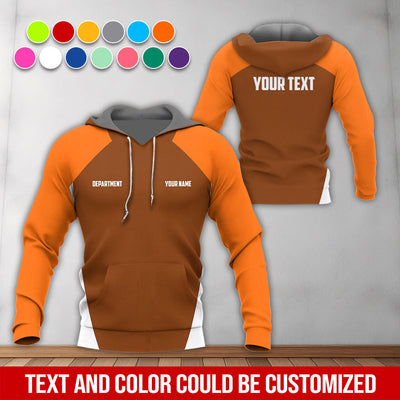 Personalized Mechanic Uniform Orange Shirt, Gift for Car Guys, Auto Technicians, Garage Lovers, Available in S to 5XL