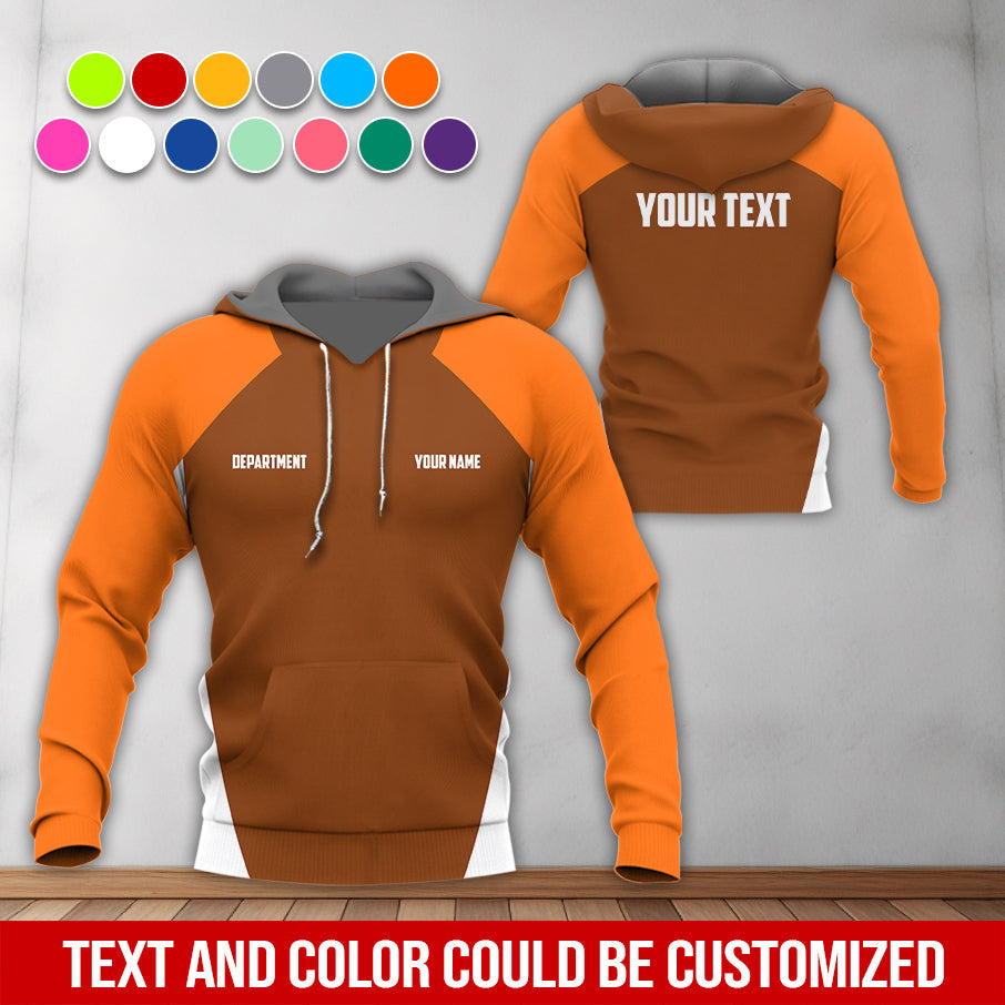 Personalized Mechanic Uniform Orange Shirt, Gift for Car Guys, Auto Technicians, Garage Lovers, Available in S to 5XL