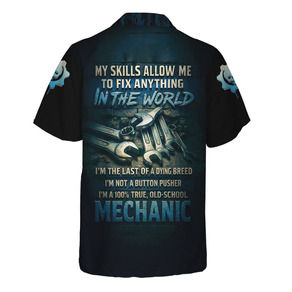 Personalized T-Shirt The Last Of A Dying Breed Old School Mechanic Carrying The Earth Design Shirt