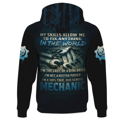 Personalized T-Shirt The Last Of A Dying Breed Old School Mechanic Carrying The Earth Design Shirt