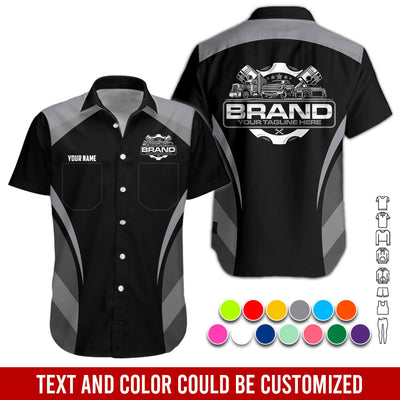 Best Custom Mechanic Shirt for Men, Printed Pocket Shirt, Perfect Gift for Car Guys, Diesel Techs, and Shop Crews, Unisex Grey Mechanic Shirt