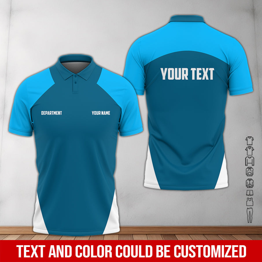 Custom Mechanic Shirt For Men, Great Gift For Car Guy Or Diesel Mechanic, Blue Auto Repair Shirt