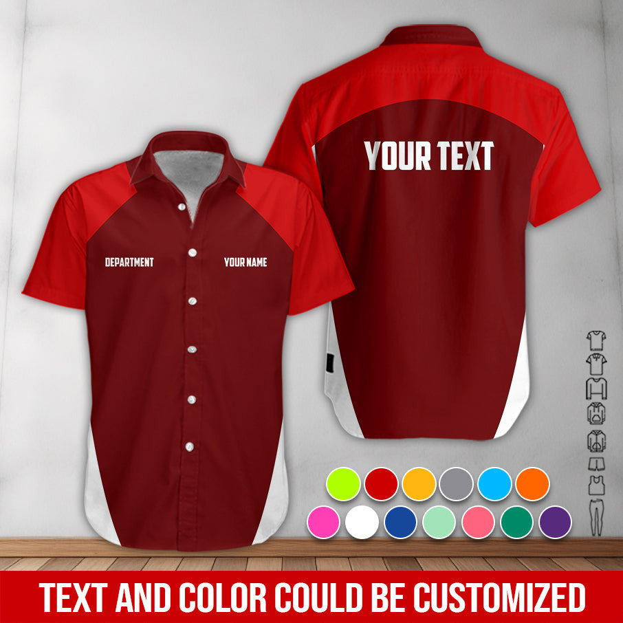 Mechanic Shirt With Custom Name, Gift For Mechanic Dad, Husband Or Boyfriend, Custom Shirt Available In Red