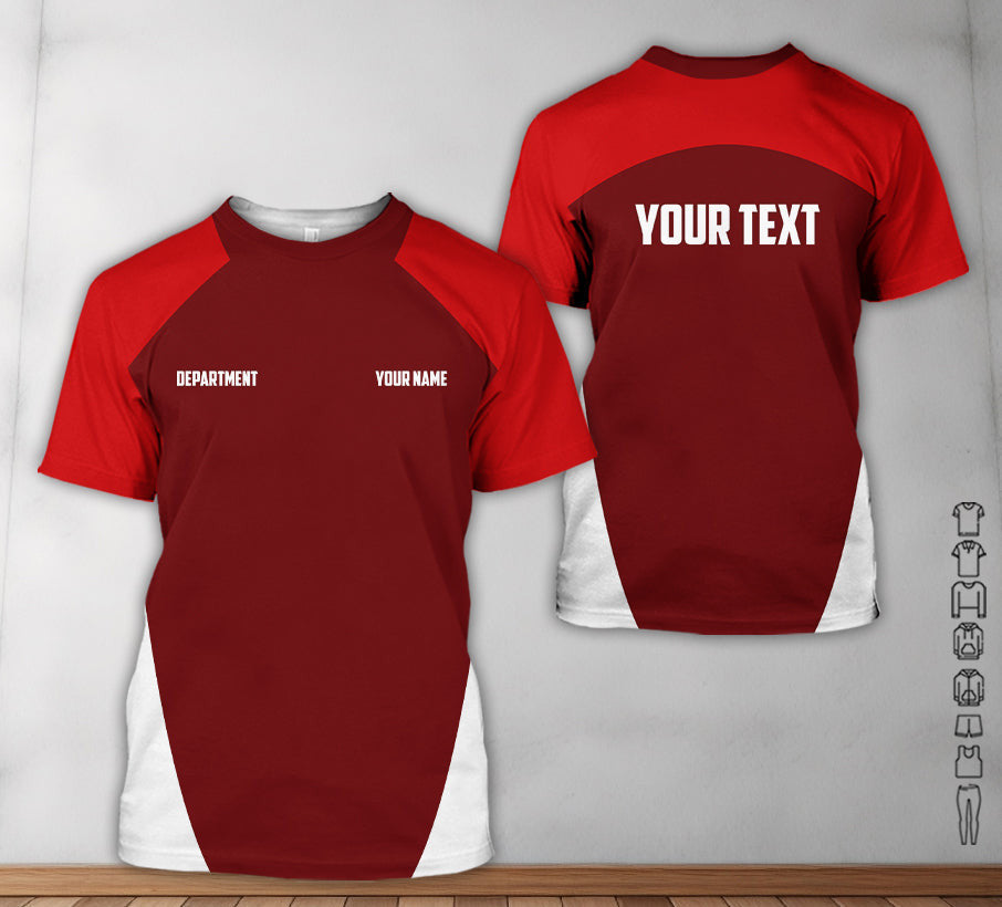 Mechanic Shirt With Custom Name, Gift For Mechanic Dad, Husband Or Boyfriend, Custom Shirt Available In Red