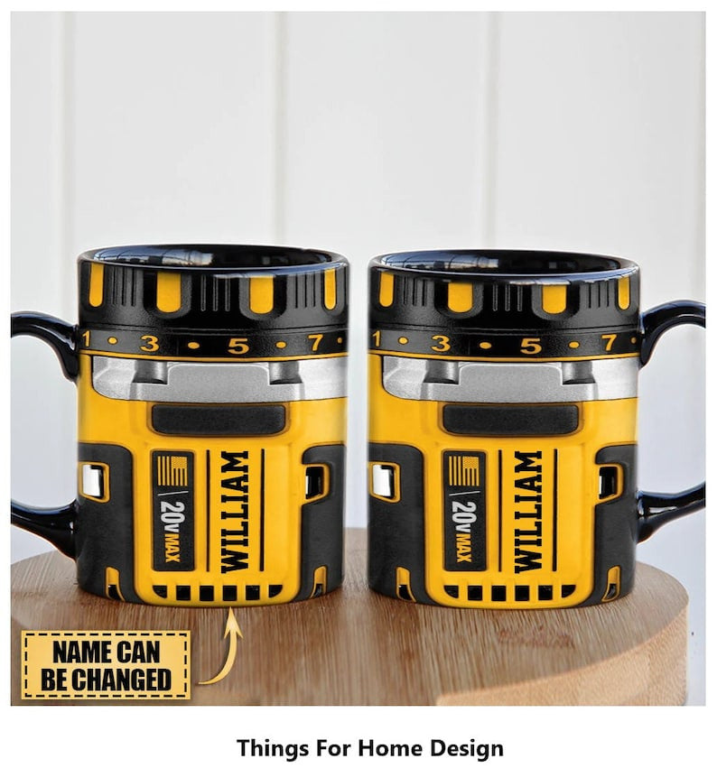 Custom Name Mug for Mechanics, Funny Ceramic Cup, Perfect Gift for Men Who Fix Everything