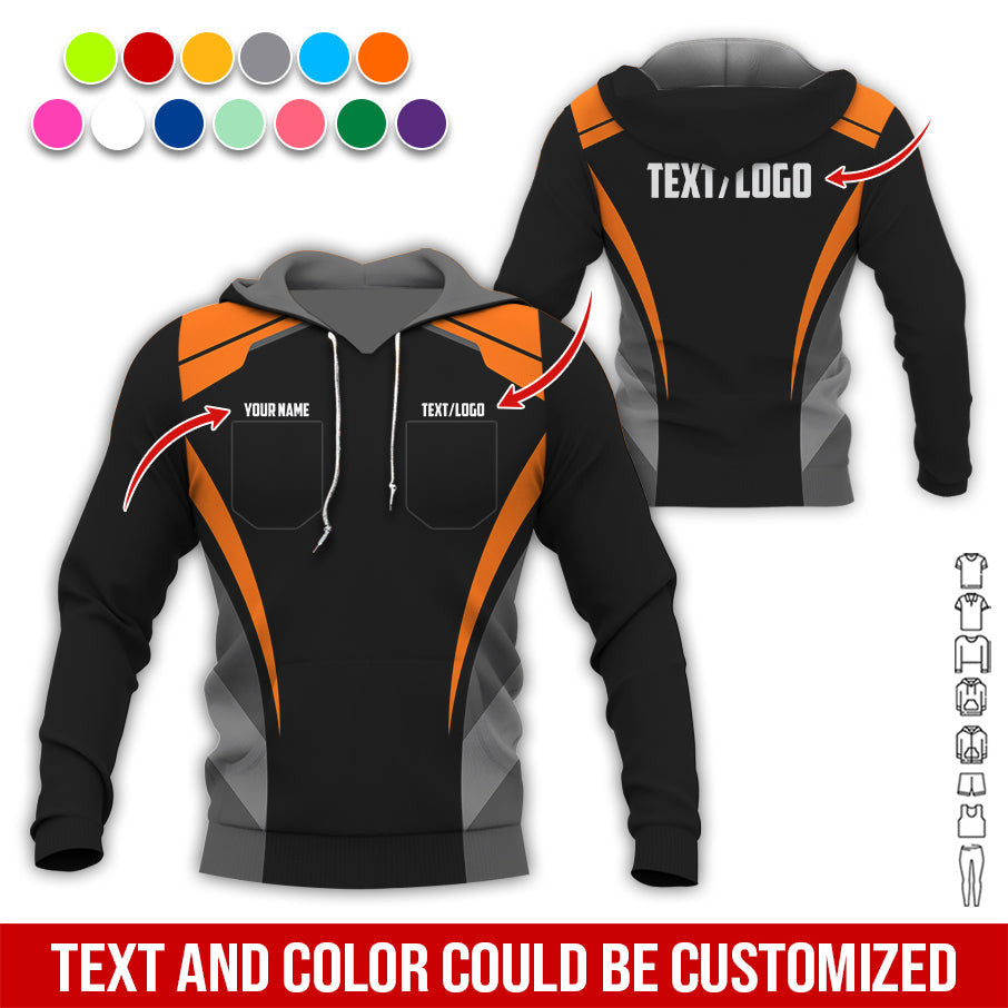 Custom Mechanic Shirt for Men, Printed Pocket Shirt, Orange Mechanic T-Shirt, Unisex Fit for Men and Women, Gift Idea for Car Lovers & Technicians