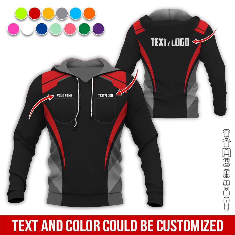 Custom Mechanic Shirt for Men, Printed Pocket Shirt, Red Mechanic T-Shirt, Unisex Fit for Men and Women, Gift Idea for Car Lovers & Technicians