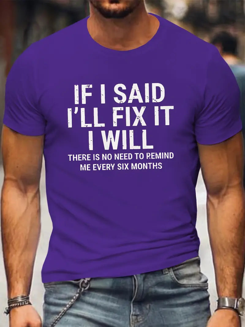 Funny Mechanic Shirt If I Said I'll Fix It I Will, Machine Lover Shirt, Diy Dad Gift, Mechanic T-shirt For Men
