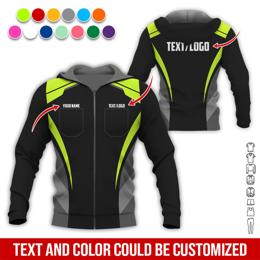 Custom Mechanic Shirt for Men, Printed Pocket Shirt, Yellow Green Mechanic T-Shirt, Unisex Fit for Men and Women, Gift Idea for Car Lovers & Technicians