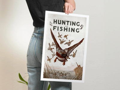 Hunting and Fishing Canvas Print - Ducks in the Sky Perfect Gift for Hunters