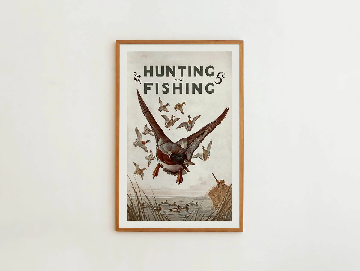 Hunting and Fishing Canvas Print - Ducks in the Sky Perfect Gift for Hunters