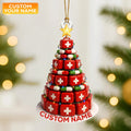 Medical Pill Box Christmas Tree Ornament, Custom Name Nursing Gift, Nurse Holiday Decor Keepsake