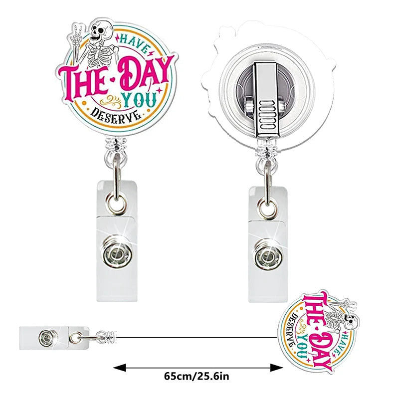 Cute Medical Elements NurseBadge Reel