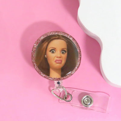 Cringe Doll WTF Badge Reel
