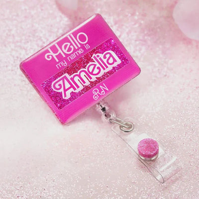 Personalized Hello My Name Is Badge Reel