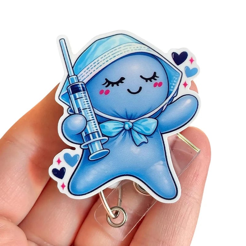 Needle Balloon Glove Nurse Badge Reel
