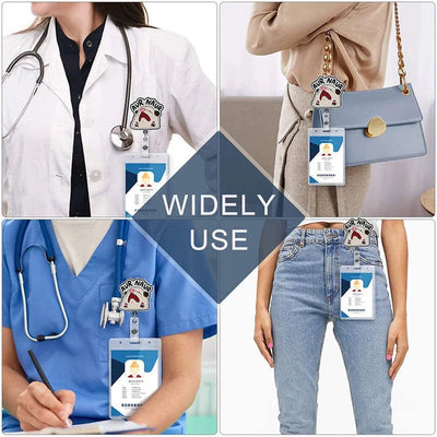 Aur Naur Nurse Badge Reel