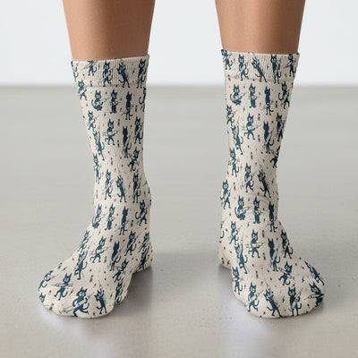 Funny Black Cats With Syringes Socks, Adult Socks for Men and Women