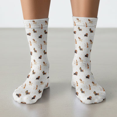 Halloween Dachshund Costumes Print Socks, Adult Socks for Men and Women
